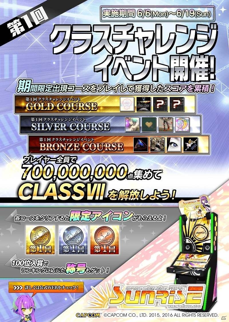 AC「crossbeats REV. SUNRISE」3つの限定コースに挑戦！第1回クラスチャレンジイベントが開催の画像1