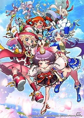 PC「トラブル☆ウィッチーズ Origin! ～アマルガムの娘たち～」が2016年夏に配信決定―個性豊かな魔女たちが活躍する横スクロール型シューティングゲームの画像1