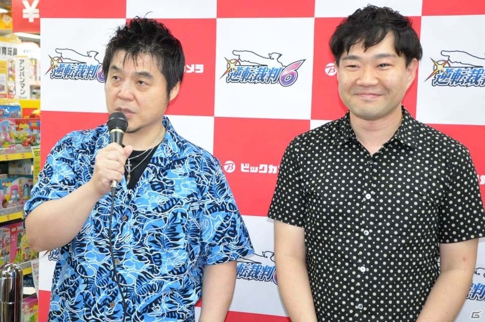 3DS「逆転裁判6」が本日発売！江城P・山﨑Dのサイン＆握手会イベントをレポートの画像2