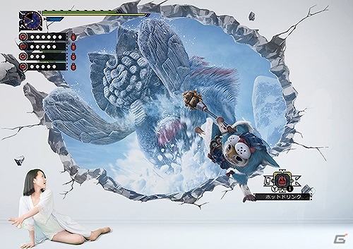 「モンスターハンタークロス」部屋にモンスターが出現！自宅用壁紙が発売の画像3