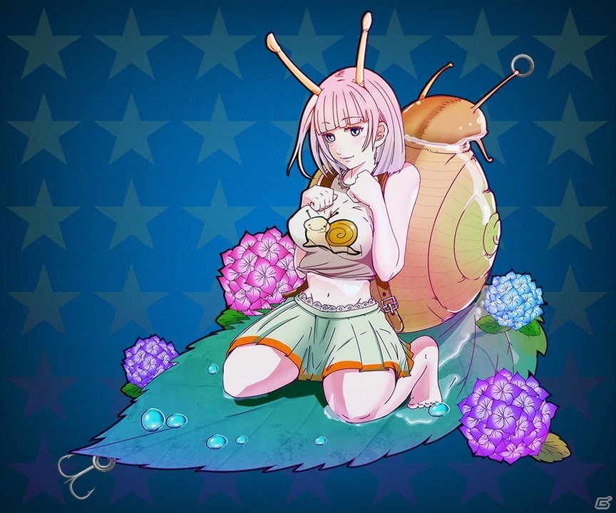 Mobage「釣りっぱ」ぬめっ娘舞舞が梅雨ガチャに登場！の画像1
