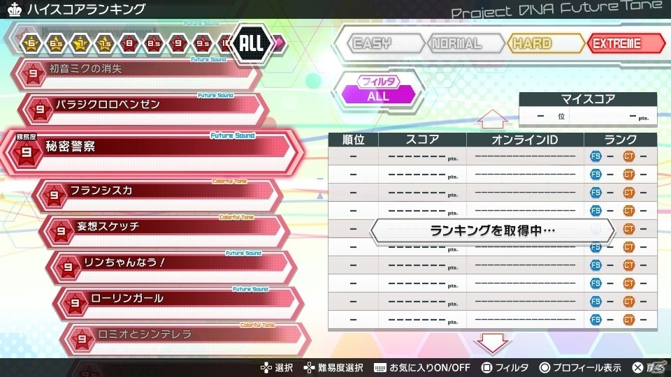 PS4「初音ミク Project DIVA Future Tone」モジュールや髪型を変更しよう！千本桜など楽曲情報も更新の画像30