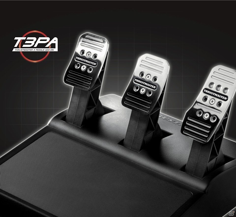 PS4/PS3レーシングコントローラー「T300RS」が発売決定―フェラーリモデルのAlcantara製ステアリングホイールと3ペダルをセットにの画像3