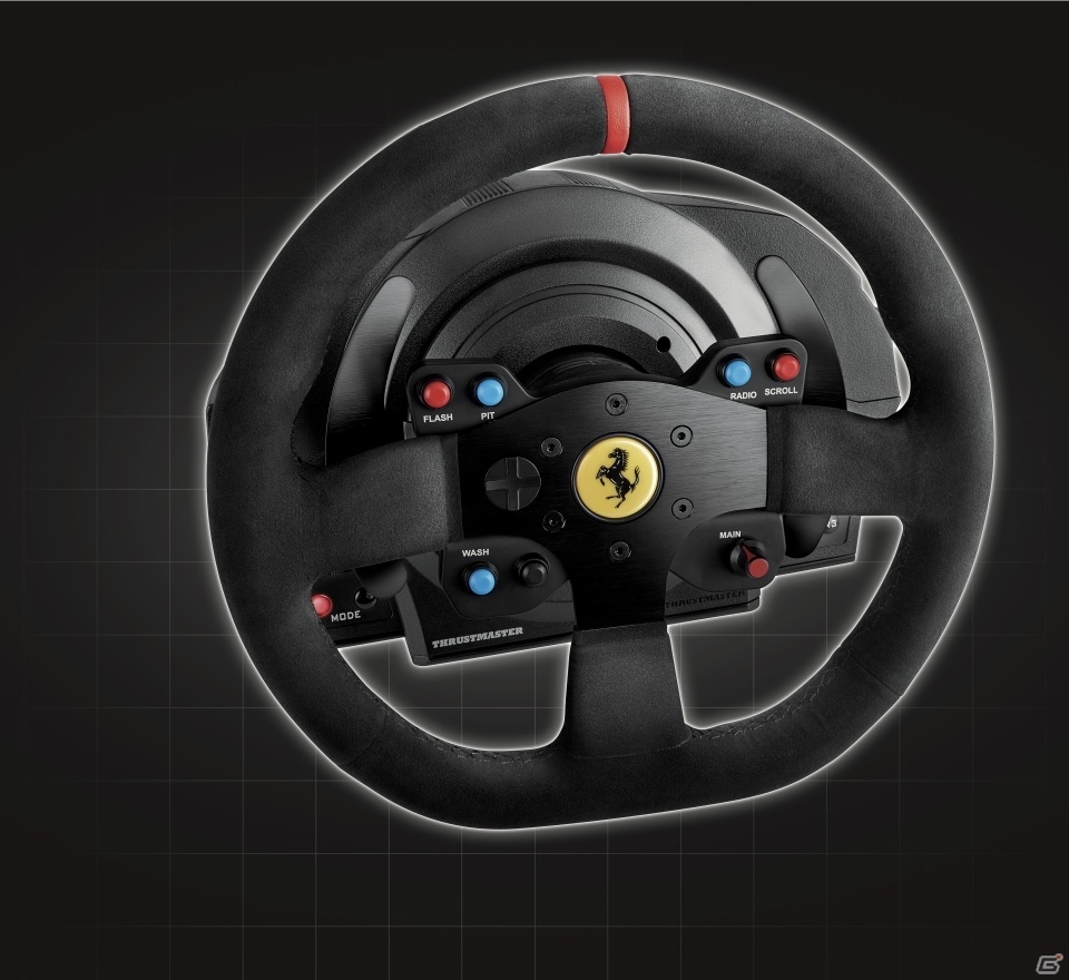 PS4/PS3レーシングコントローラー「T300RS」が発売決定―フェラーリモデルのAlcantara製ステアリングホイールと3ペダルをセットにの画像4