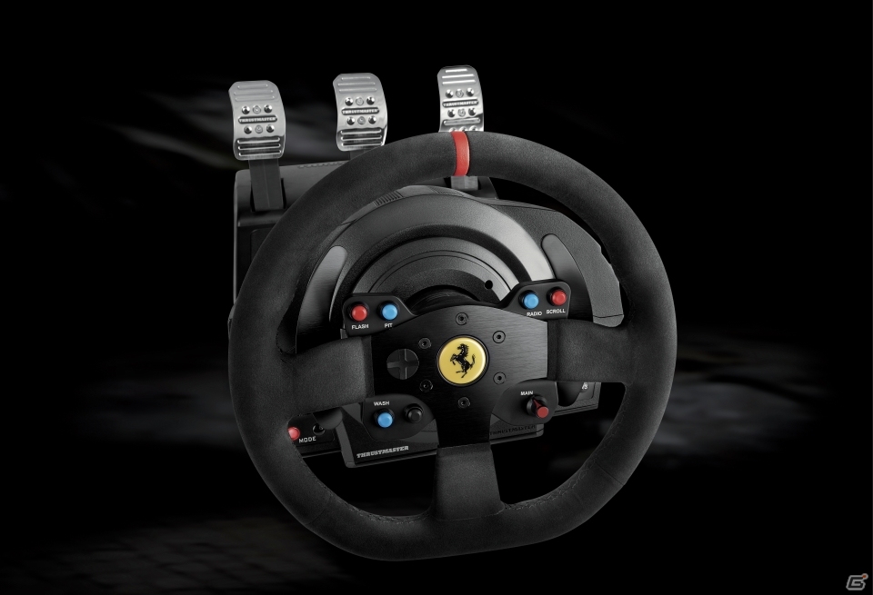 PS4/PS3レーシングコントローラー「T300RS」が発売決定―フェラーリモデルのAlcantara製ステアリングホイールと3ペダルをセットにの画像5