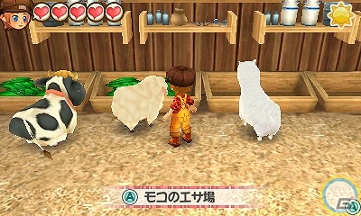 3DS「牧場物語 3つの里の大切な友だち」かわいい動物と毎日ふれあえる「動物のお世話」を紹介の画像1