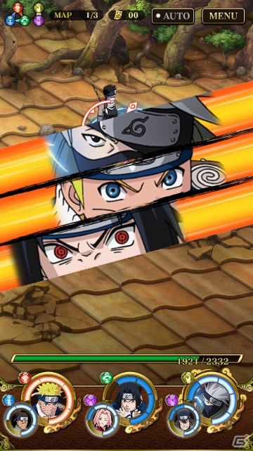 iOS/Andrid「NARUTO-ナルト- 疾風伝　ナルティメットブレイジング」カットインとともに奥義が発動！忍フォーメーションバトルの内容が公開の画像2