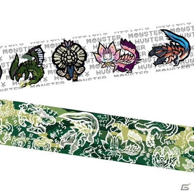 CAPCOM×B-SIDE LABELより「モンスターハンター」や「逆転裁判」のマスキングテープ＆缶バッジが6月23日に発売！の画像2