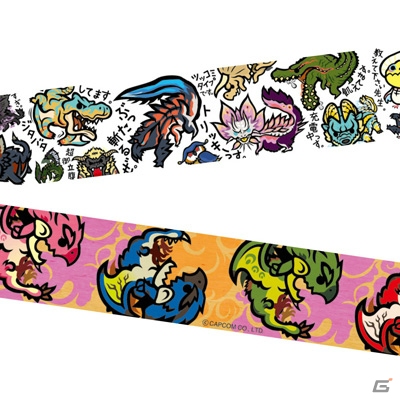 CAPCOM×B-SIDE LABELより「モンスターハンター」や「逆転裁判」のマスキングテープ＆缶バッジが6月23日に発売！の画像4