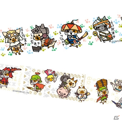 CAPCOM×B-SIDE LABELより「モンスターハンター」や「逆転裁判」のマスキングテープ＆缶バッジが6月23日に発売！の画像6
