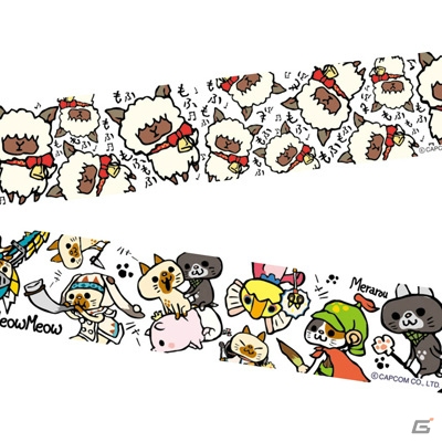 CAPCOM×B-SIDE LABELより「モンスターハンター」や「逆転裁判」のマスキングテープ＆缶バッジが6月23日に発売！の画像7