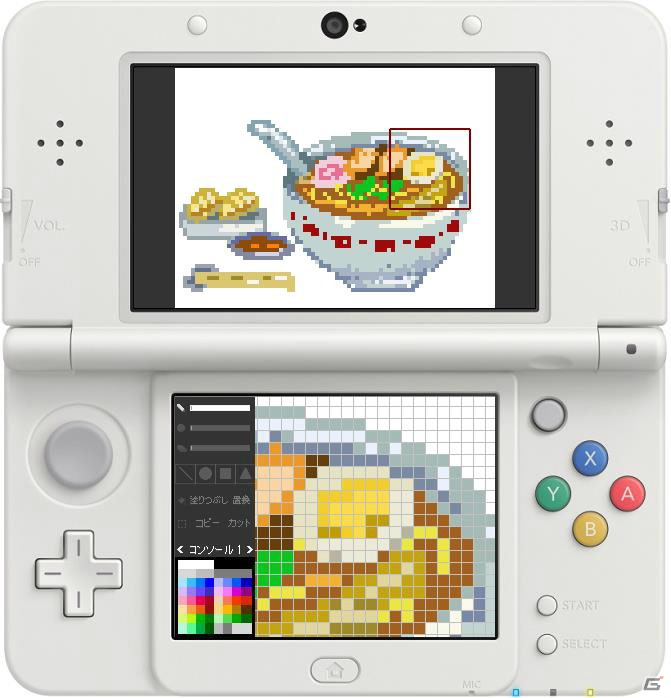 3DS版「ドットペイント」が6月29日に配信―新たな描画ツールでドットアートを制作しよう！の画像4