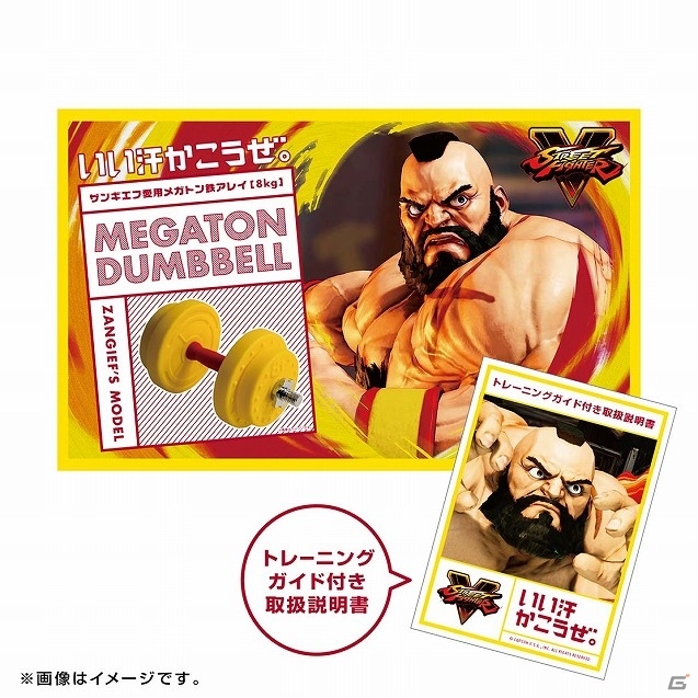 憧れのあのキャラの肉体に近づけるかも？「ストリートファイターV」の筋肉トレーニンググッズが7月上旬に発売の画像5