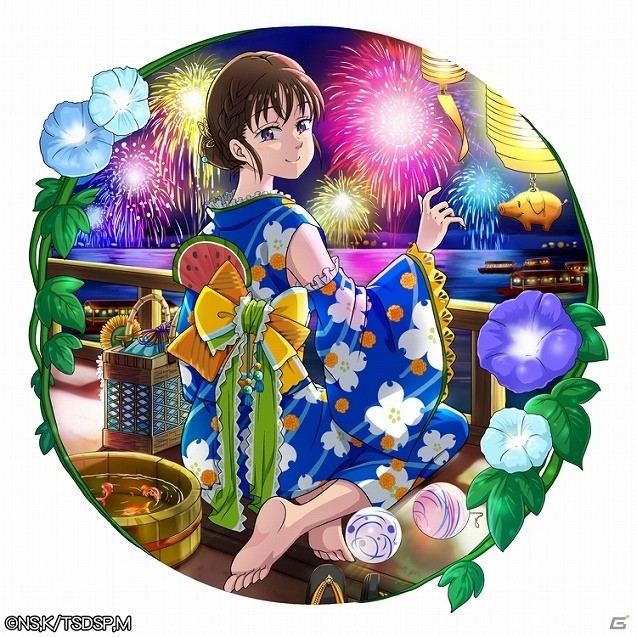 iOS/Android「七つの大罪 ポケットの中の騎士団」浴衣姿のキャラクターを手に入れよう！共闘祭り「リオネス夏祭りー波乱の⼤花⽕⼤会ー」が開始の画像5