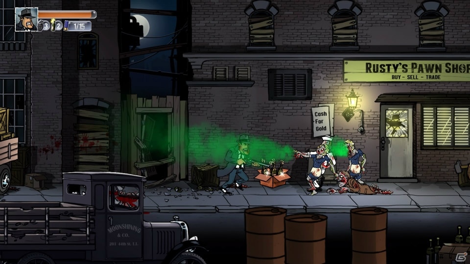 カートゥーン調のグラフィックが特徴のアクションゲーム「Guns, Gore & Cannoli」日本語版がPS4で配信スタート！の画像2