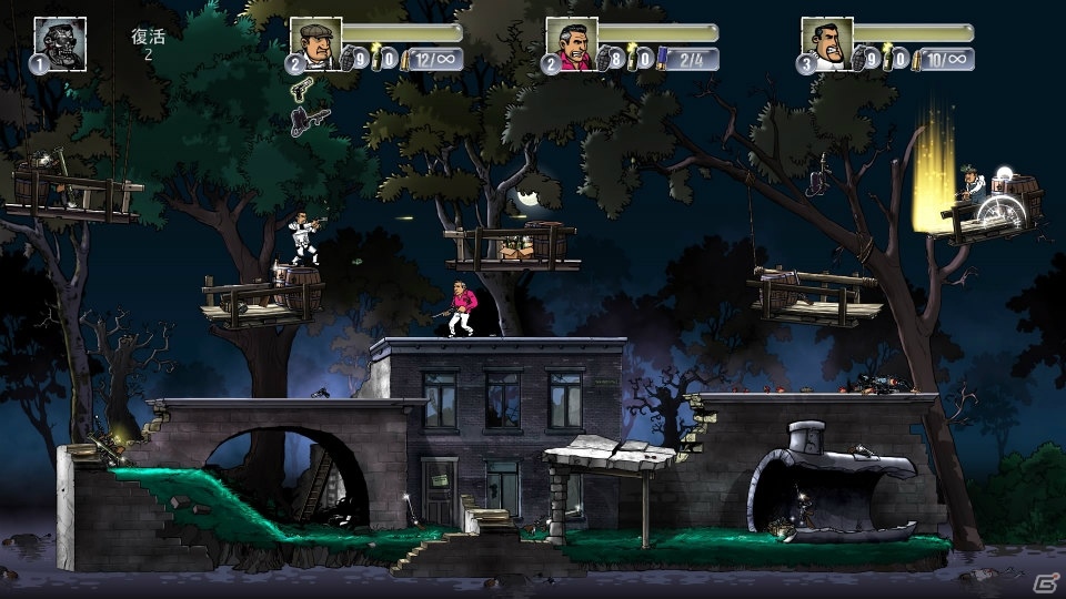 カートゥーン調のグラフィックが特徴のアクションゲーム「Guns, Gore & Cannoli」日本語版がPS4で配信スタート！の画像3