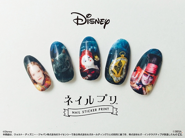 「ネイルプリ」に「アリス・イン・ワンダーランド／時間の旅」「ファインディング・ドリー」のネイルデザインが登場の画像3