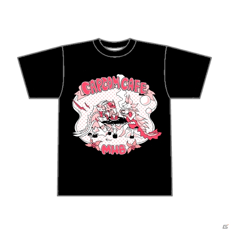 あざらすぃゆずこ氏の描き下ろしイラストを使用したモンハン部とカプコンカフェのコラボTシャツが発売決定！の画像1