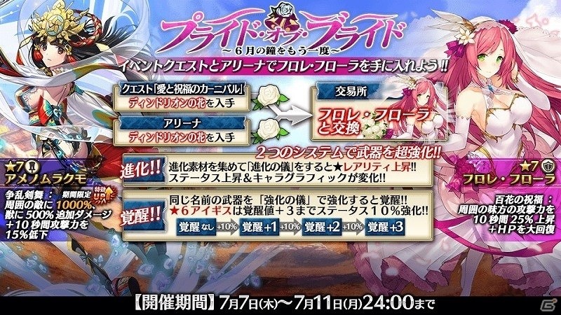 「ワールド エンド エクリプス」イベント「プライド・オブ・ブライド ～6月の鐘をもう一度～」が開催！の画像3