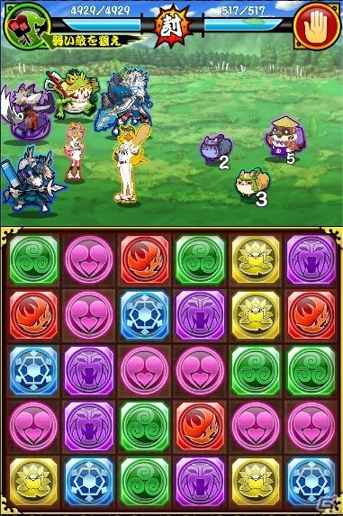 Mobage「戦国パズル!!あにまる大合戦」福岡ソフトバンクホークスコラボが開催！ハリーホーク、ハニーホークが登場の画像3