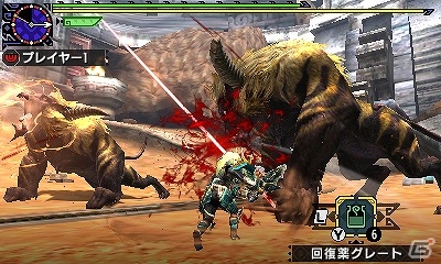 3DS「モンスターハンタークロス」イベントクエスト「双獅激天」が配信の画像4