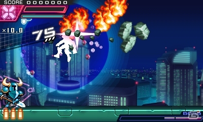 3DS「蒼き雷霆 ガンヴォルト 爪」と「ショベルナイト」がコラボ！ガンヴォルトにショベルナイトがボスとして登場の画像12