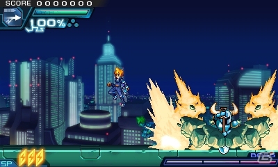 3DS「蒼き雷霆 ガンヴォルト 爪」と「ショベルナイト」がコラボ！ガンヴォルトにショベルナイトがボスとして登場の画像5
