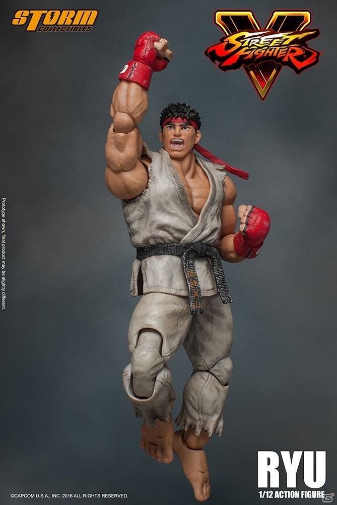 「ストリートファイターV」1/12スケールアクションフィギュア「リュウ」が2016年10月に発売の画像4