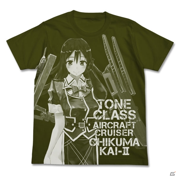 「艦隊これくしょん -艦これ-」羽黒改二、筑摩改二、秋月、瑞穂のオールプリントTシャツが発売決定の画像4