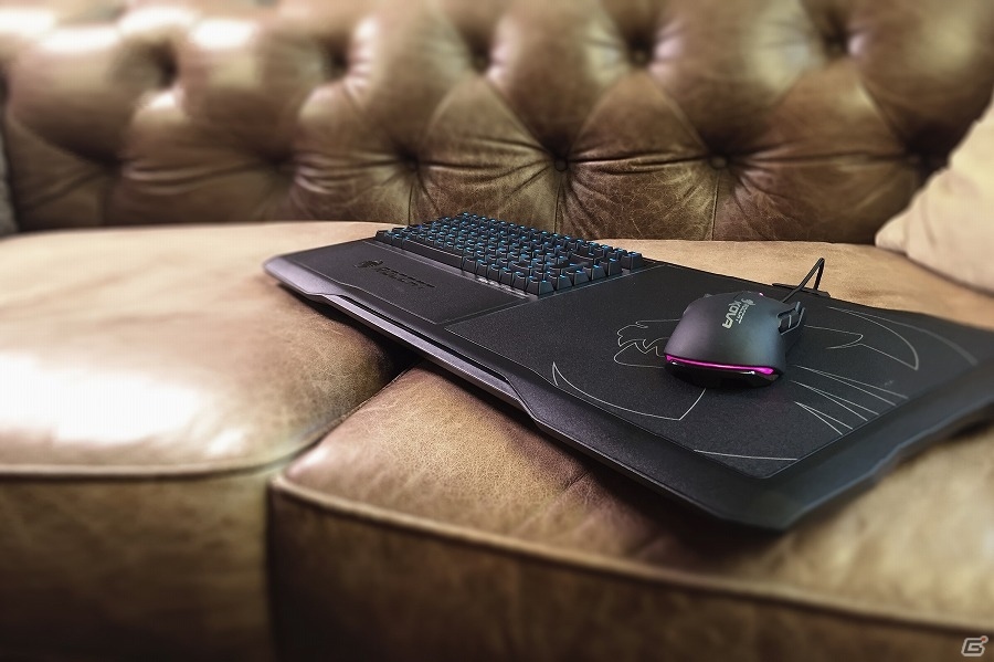 PCゲーマーのためのソファ用デバイス「Sova」が登場―人間工学に基づいた構造とフルサイズリストレストで、快適にソファでゲーミングの画像1