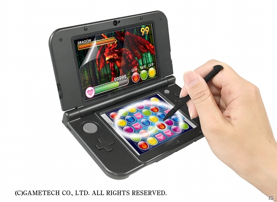 フリック操作の多いパズルゲームにも最適な液晶保護シート「すらすらシートnew3DLL」が本日発売！の画像2