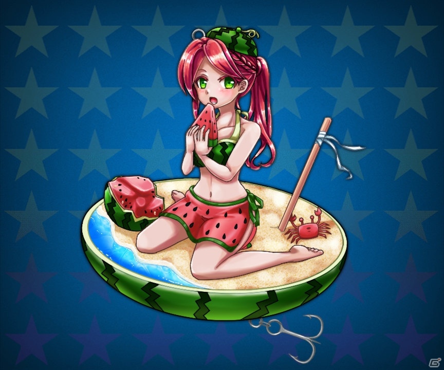Mobage「釣りっぱ」スイカのメイちゃんが七夕ガチャに登場！「深度4限定ガチャ」は7月22日より実施の画像2