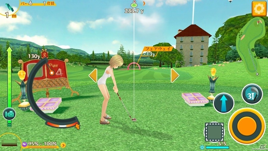 iOS/Android「スマホでゴルフ！ぐるぐるイーグル」水着美女たちとゴルフ対決できるイベント「バカンスバトル」が開催！の画像13
