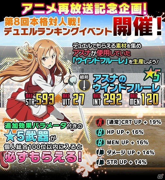 iOS/Android「ソードアート・オンライン コード・レジスタ」妖艶な踊り子衣装のアスナやリーファたちヒロインがレアスカウトに登場！の画像6