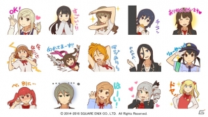 「スクールガールストライカーズ」のLINEスタンプが登場！全40種を描き下ろしの画像1