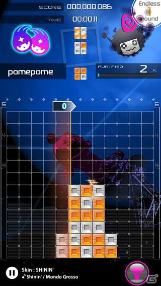 iOS/Android「LUMINES パズル＆ミュージック」が配信開始！「ULTRA JAPAN」「SEKAI NO OWARI」とのコラボPACKも配信決定の画像3