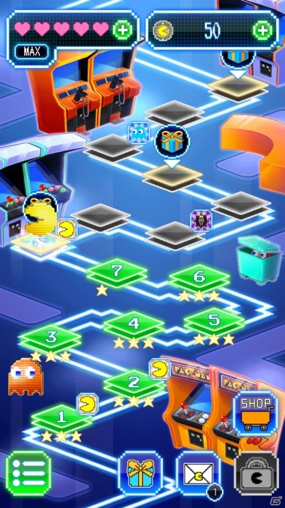 iOS/Android「パックマンパズルツアー」ドットデザインに一新！新モード「スコアアタックモード」も追加の画像2