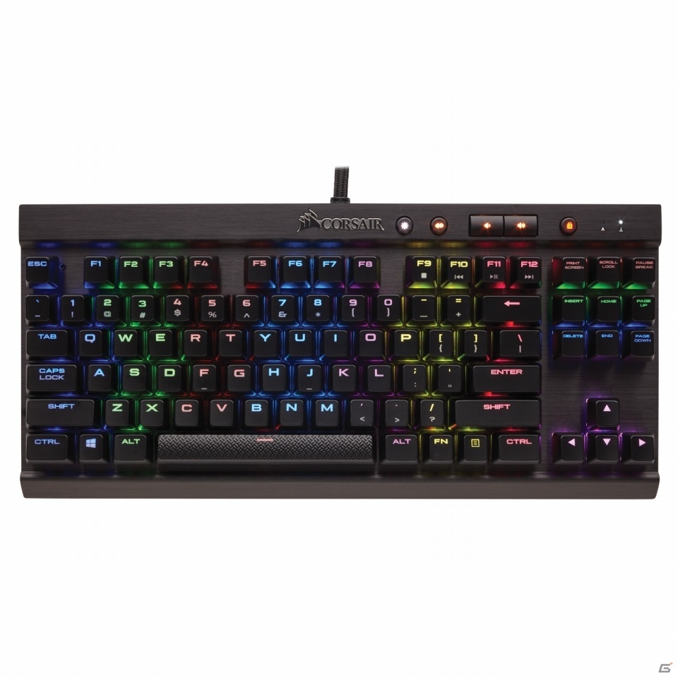 CORSAIR、10キーレスメカニカルゲーミングキーボード2機種を発表―Cherry MX RGB Red採用モデルは7月30日に発売の画像7