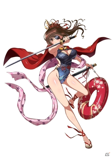 TSUTAYA オンラインゲーム「戦国の神刃姫」戦国水着ふぇすてぃばるが開催！タワー型イベント「登場！～常夏の戦略家～」も実施中の画像1