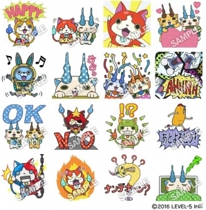アメコミ風の妖怪たちが飛び出す！「妖怪ウォッチ」初のLINEポップアップスタンプが配信開始の画像1