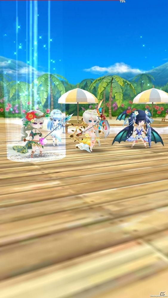 iOS/Android「ワールドクロスサーガ -時と少女と鏡の扉-」新ステージ「妖怪ノ扉」＆新ユニットを追加！人気キャラの水着姿もの画像20