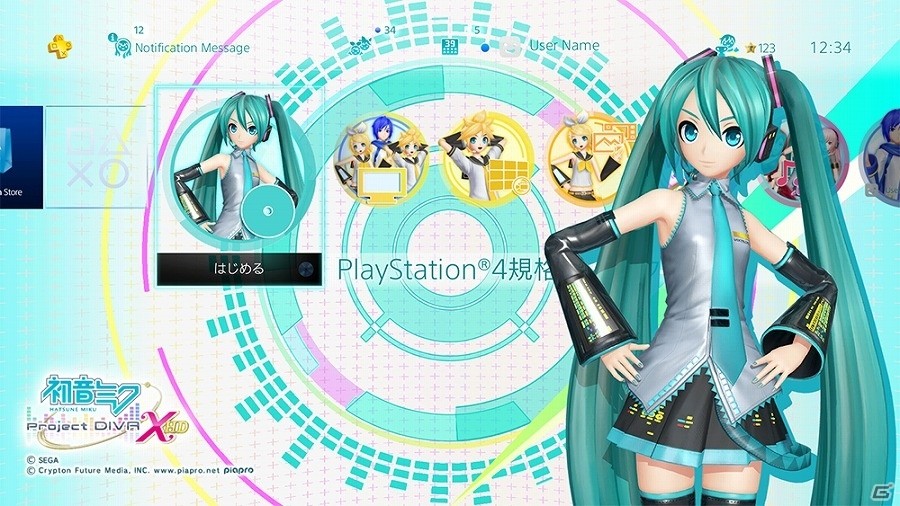 PS4「初音ミク -Project DIVA- X HD」PlayStation Storeでの予約販売が本日より開始！の画像1