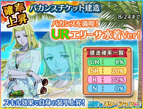 iOS/Android「宇宙戦艦ヤマト2199 BATTLE FIELD INFINITY」水着の美女たちが集結した夏イベント「真夏のバケーション」が開催！の画像3