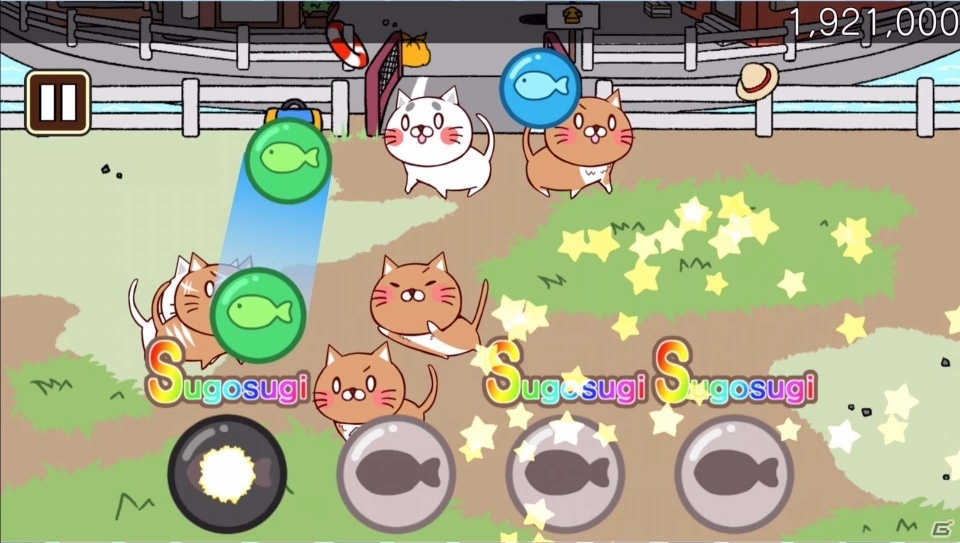 ねこを集めるリズムゲーム「ねこび～と♪」がiOS/Android向けに配信開始！の画像3