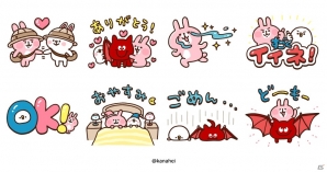 iOS/Android「LINE バブル2」カナヘイ氏が描く小動物たちとのコラボが開催！記念のLINEスタンプも配信の画像2