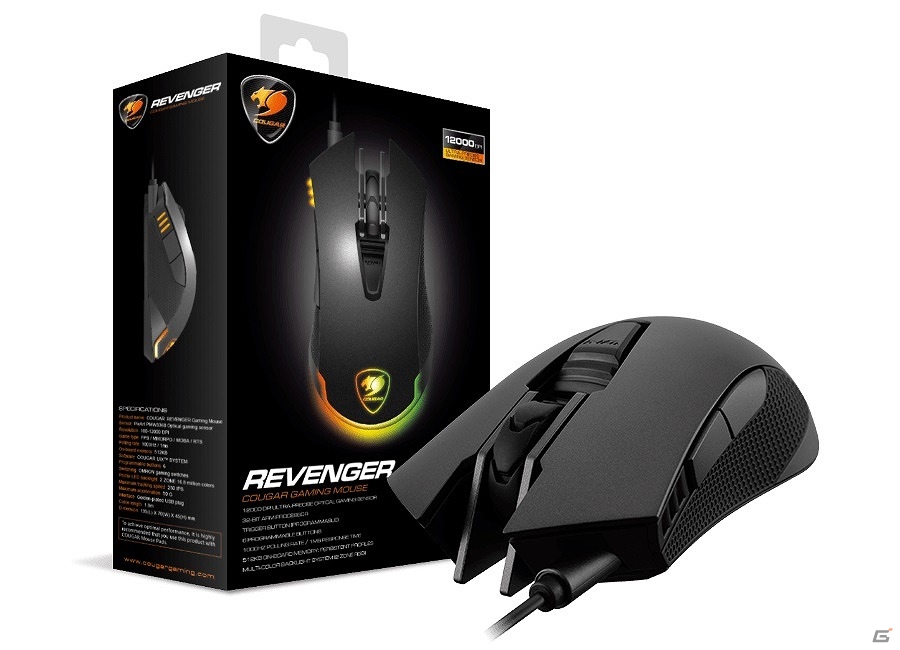 COUGAR、光学式センサー搭載のゲーミングマウス「Revenger」＆イヤホンタイプの超軽量ゲーミングヘッドセット「MEGARA」を9月2日に発売の画像2