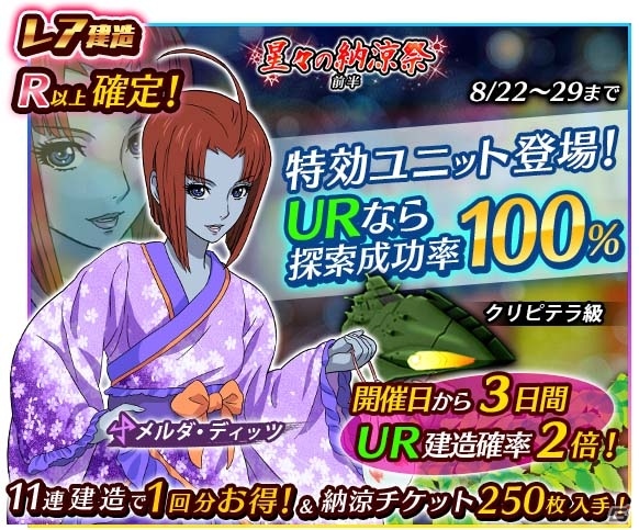 「宇宙戦艦ヤマト2199 BATTLE FIELD INFINITY」浴衣姿のキャラクターと夏祭りが楽しめるイベント「星々の納涼祭」が開催の画像4
