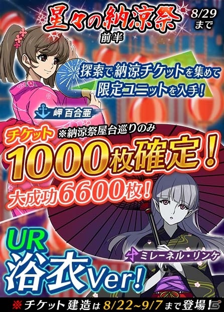 「宇宙戦艦ヤマト2199 BATTLE FIELD INFINITY」浴衣姿のキャラクターと夏祭りが楽しめるイベント「星々の納涼祭」が開催の画像5