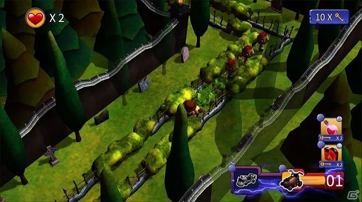 芝刈り機を用いたコメディタッチのゾンビ狩りアクションゲーム「GrumpyReaper」がWii U向けに配信開始！の画像5