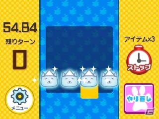 同じ色のネコさんを並べて消す3DS向けスッキリ系パズル「ニャニャントモリ」が8月31日より配信の画像8